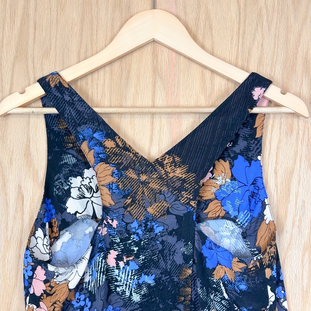 ASTR The Label Floral Split Back Sleeveless V-Neck Tank Top XS - Picture 7 of 9